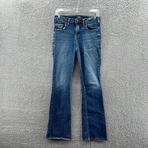 Silver Izzy Jeans Womens 28/33 Boot Cut Blue Stretched Denim